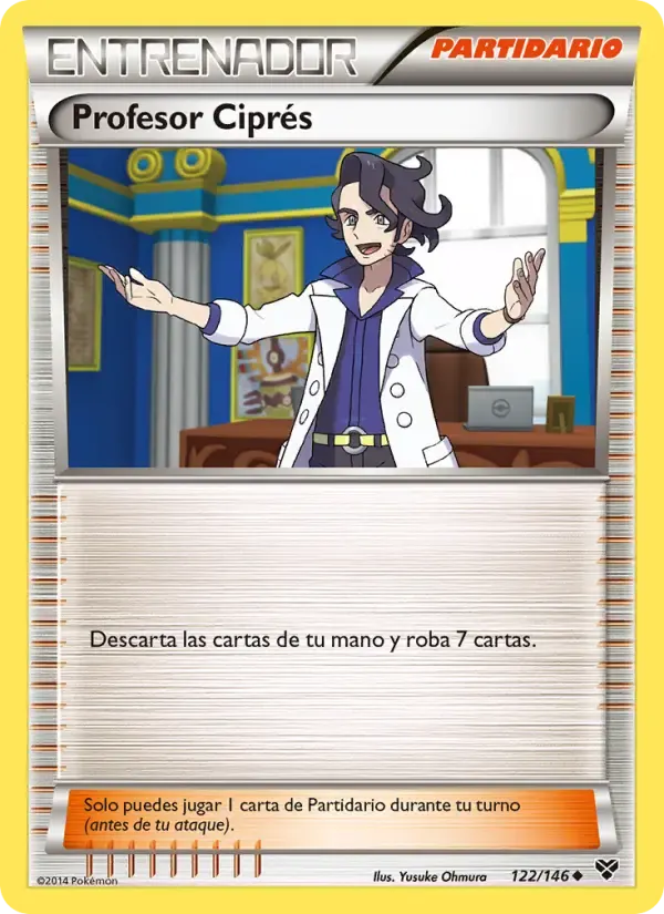 Profesor Ciprés — XY 122 Spanish Pokémon card