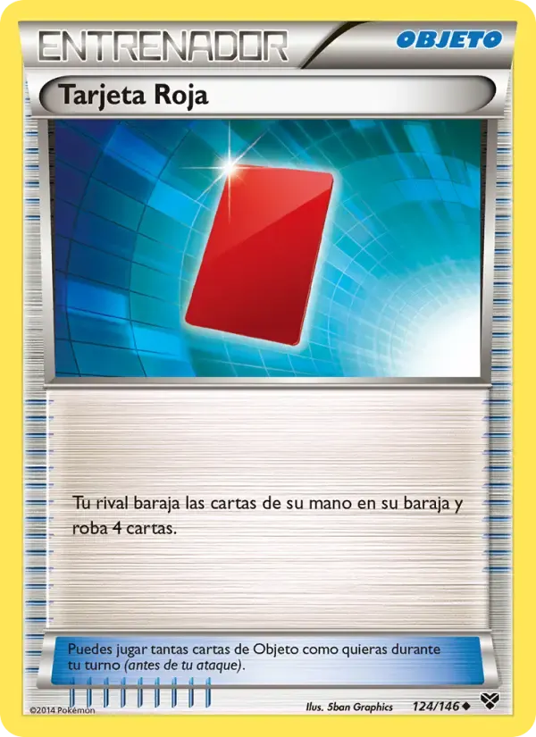 Tarjeta Roja — XY 124 Spanish Pokémon card