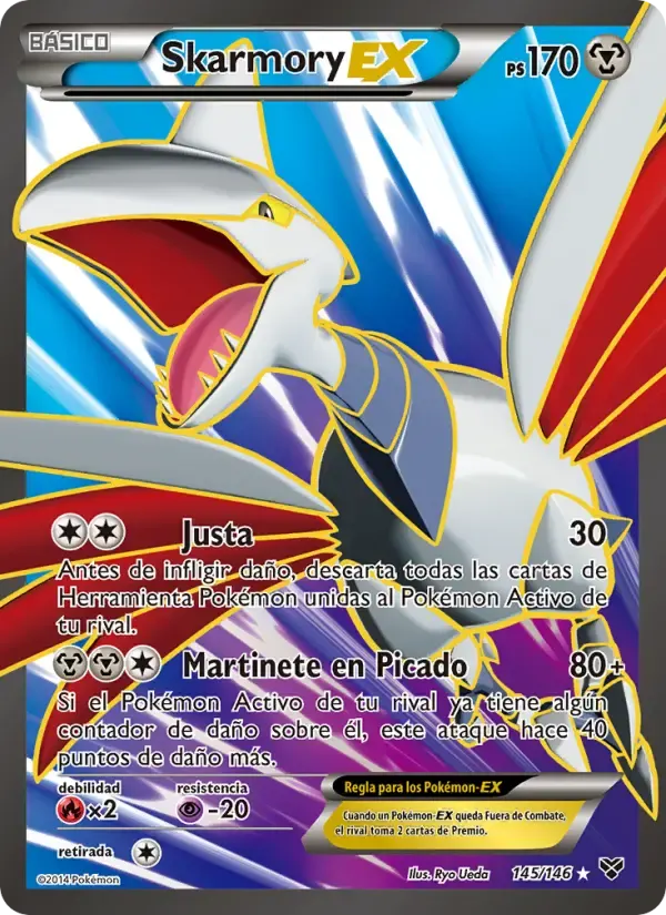 Skarmory EX — XY 145 Spanish Pokémon card