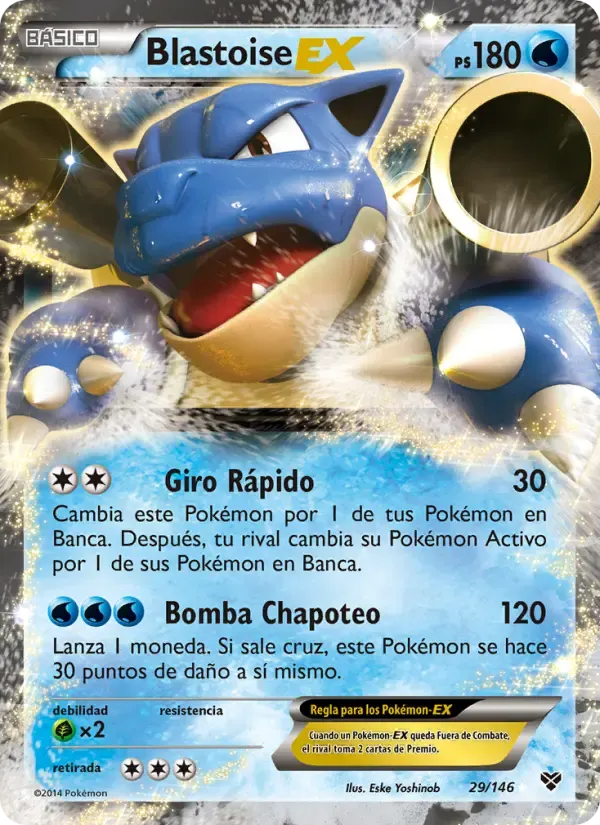 Blastoise EX — XY 29 Spanish Pokémon card