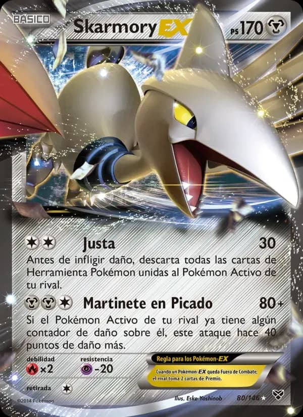 Skarmory EX — XY 80 Spanish Pokémon card