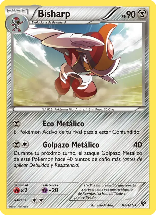 Bisharp — XY 82 Spanish Pokémon card