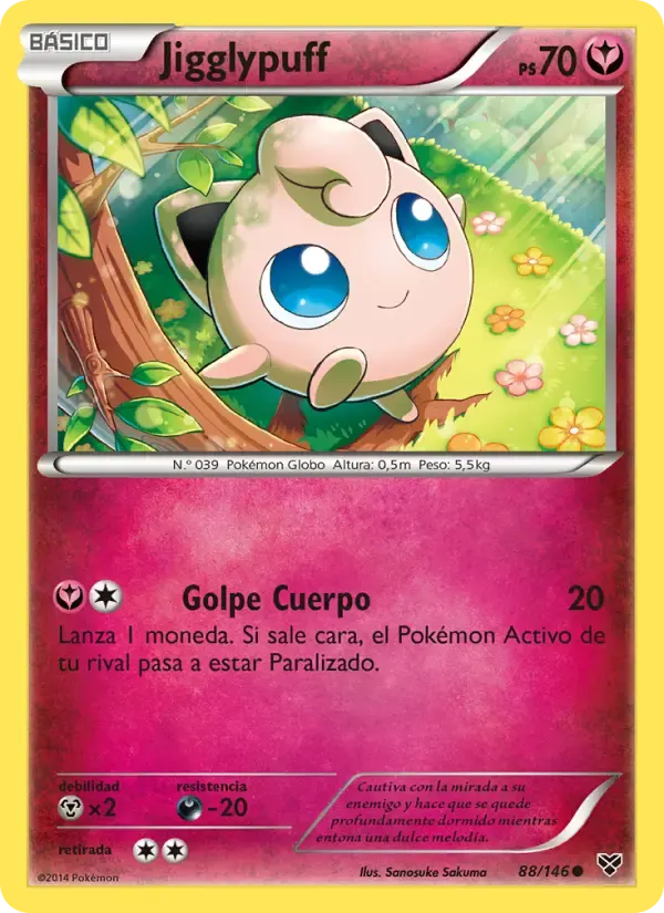 Jigglypuff — XY 88 Spanish Pokémon card