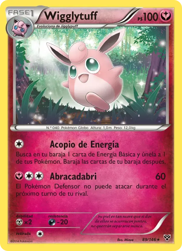 Wigglytuff — XY 89 Spanish Pokémon card
