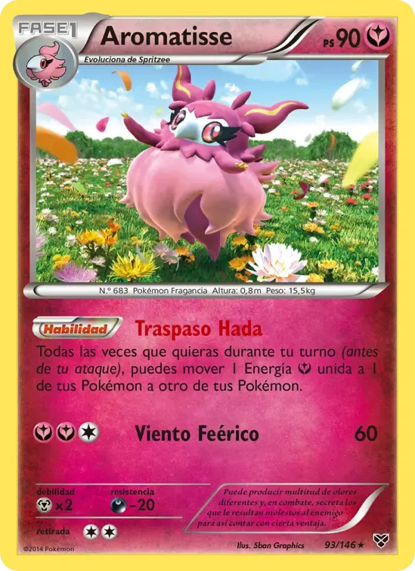Aromatisse — XY 93 Spanish Pokémon card
