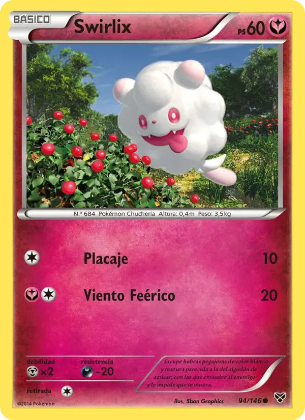 Swirlix — XY 94 Spanish Pokémon card
