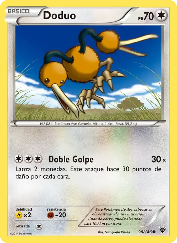 Doduo — XY 98 Spanish Pokémon card