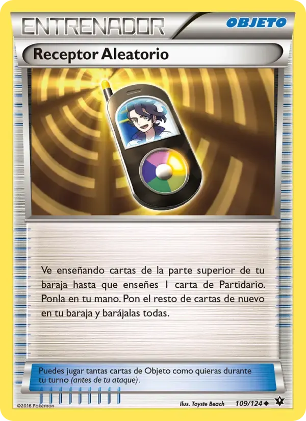 Receptor Aleatorio — Destinos Enfrentados 109 Spanish Pokémon card
