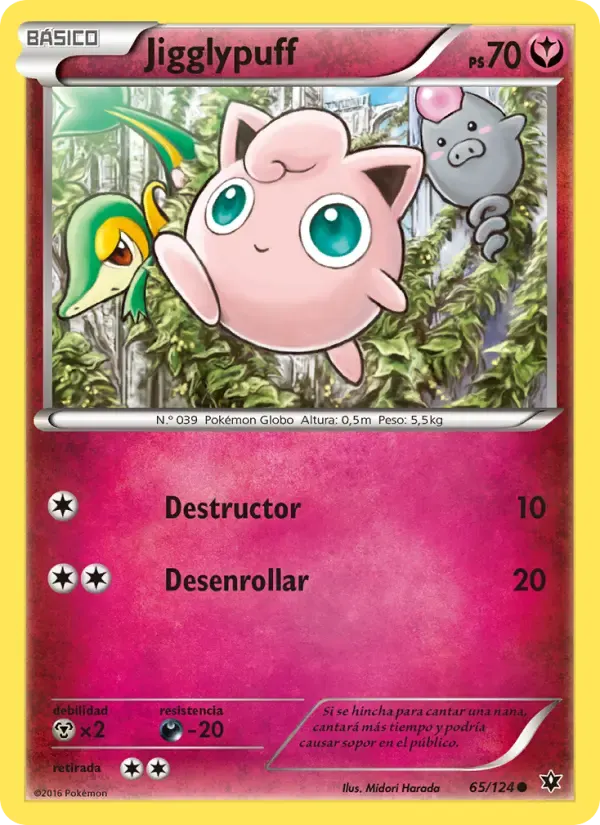 Jigglypuff — Destinos Enfrentados 65 Spanish Pokémon card