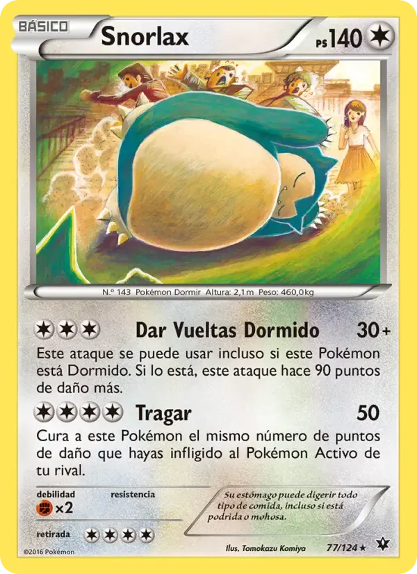 Snorlax — Destinos Enfrentados 77 Spanish Pokémon card