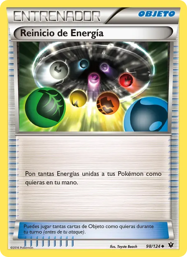 Reinicio de Energía — Destinos Enfrentados 98 Spanish Pokémon card