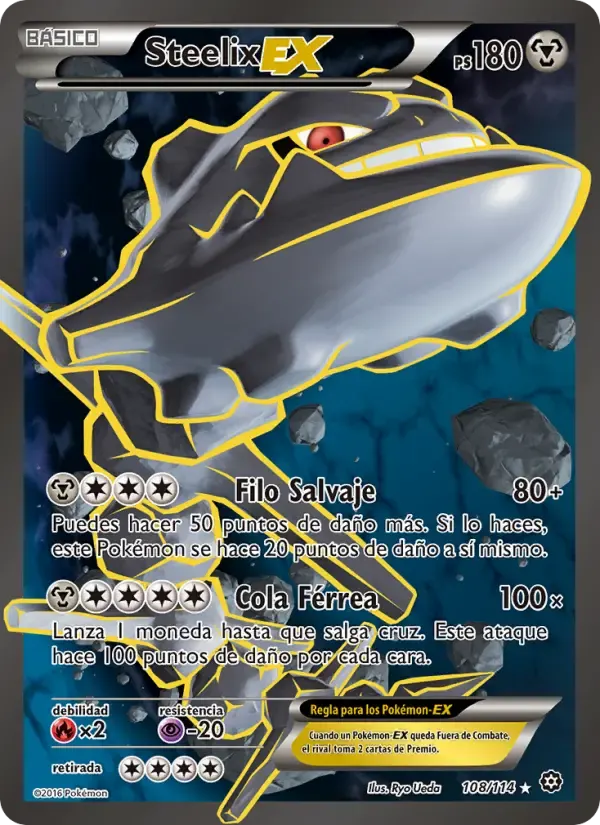 Steelix EX — Asedio de Vapor 108 Spanish Pokémon card