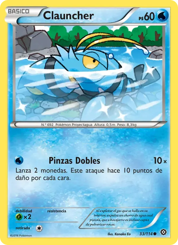 Clauncher — Asedio de Vapor 33 Spanish Pokémon card
