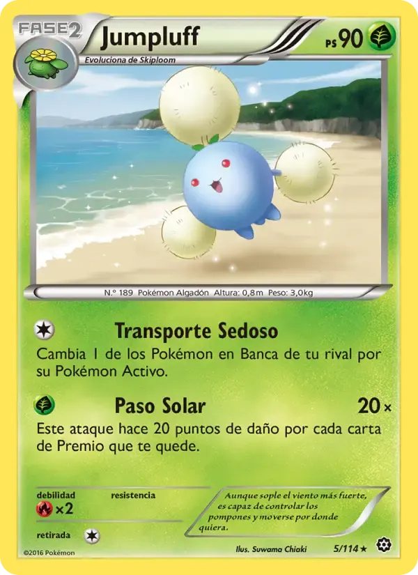Jumpluff — Asedio de Vapor 5 Spanish Pokémon card