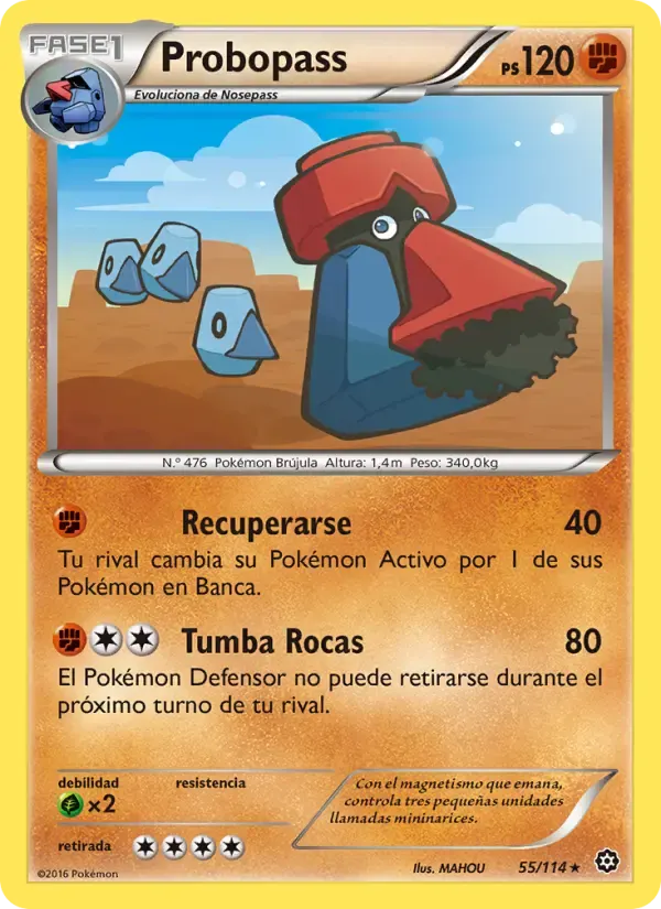 Probopass — Asedio de Vapor 55 Spanish Pokémon card