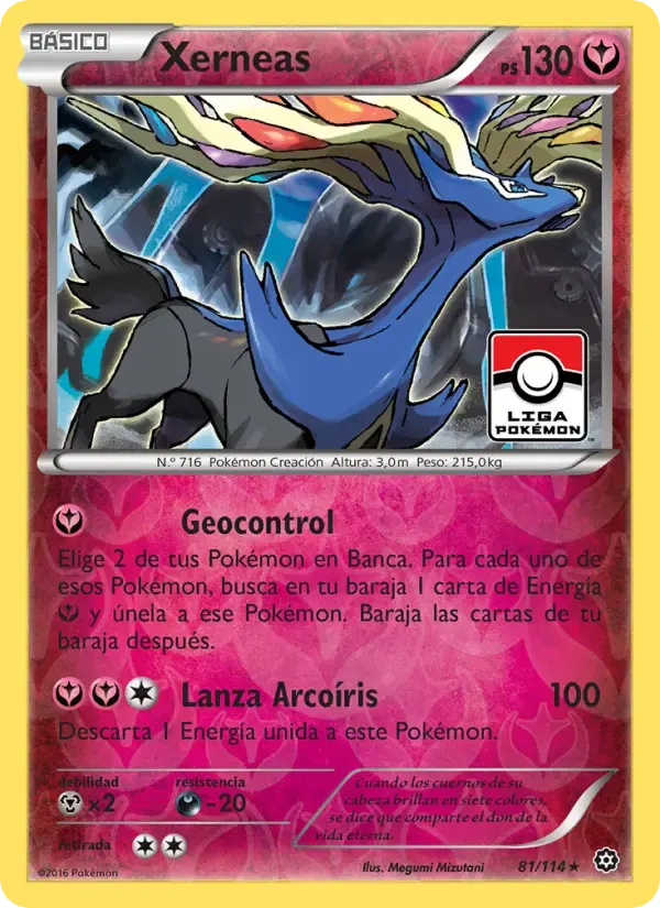 Xerneas — Asedio de Vapor 81 Spanish Pokémon card