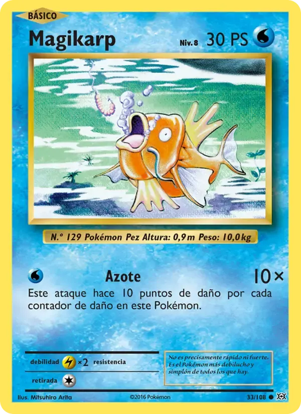 Magikarp — Evoluciones 33 Spanish Pokémon card