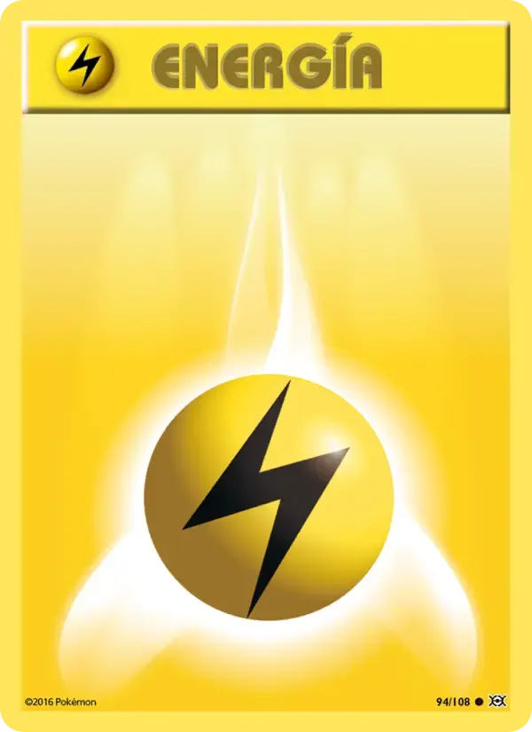Energía Rayo — Evoluciones 94 Spanish Pokémon card