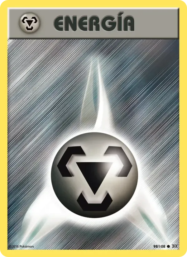 Energía Metálica — Evoluciones 98 Spanish Pokémon card