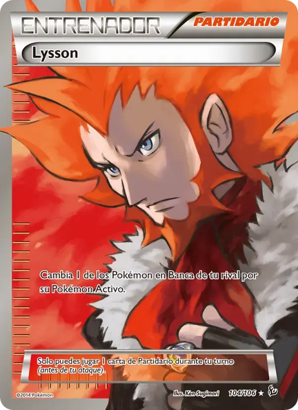 Lysson — Destellos de Fuego 104 Spanish Pokémon card