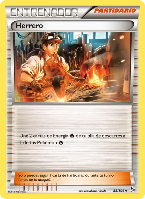 Herrero — Destellos de Fuego 88 Spanish Pokémon card