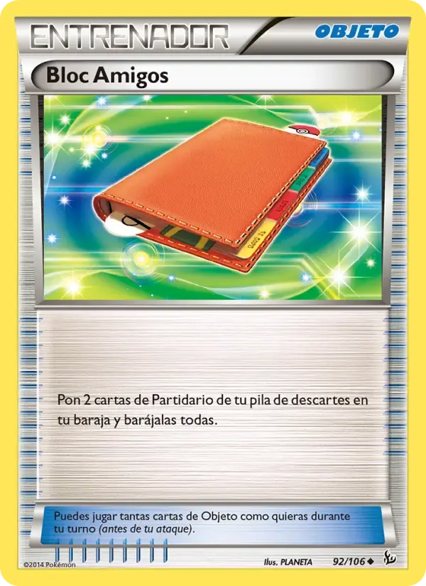 Bloc Amigos — Destellos de Fuego 92 Spanish Pokémon card