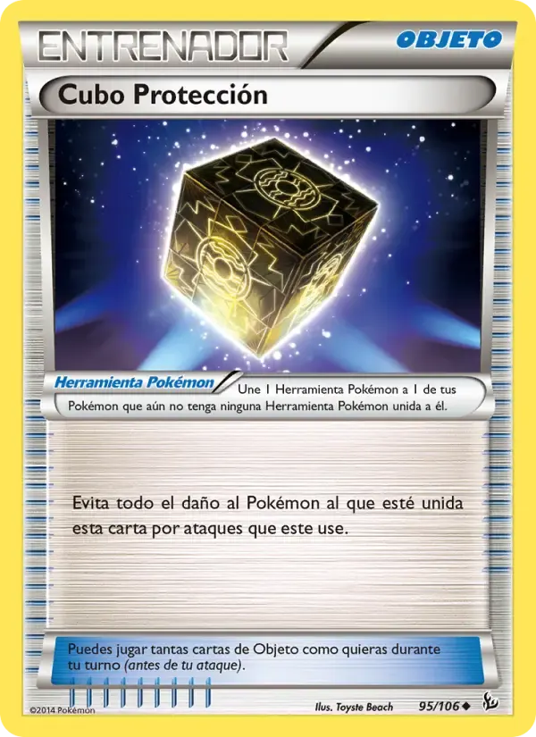 Cubo Protección — Destellos de Fuego 95 Spanish Pokémon card