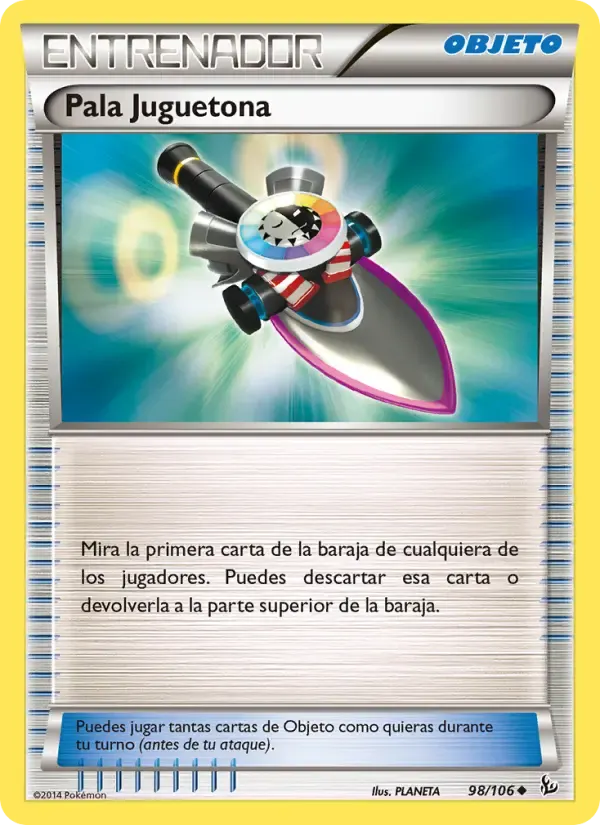 Pala Juguetona — Destellos de Fuego 98 Spanish Pokémon card