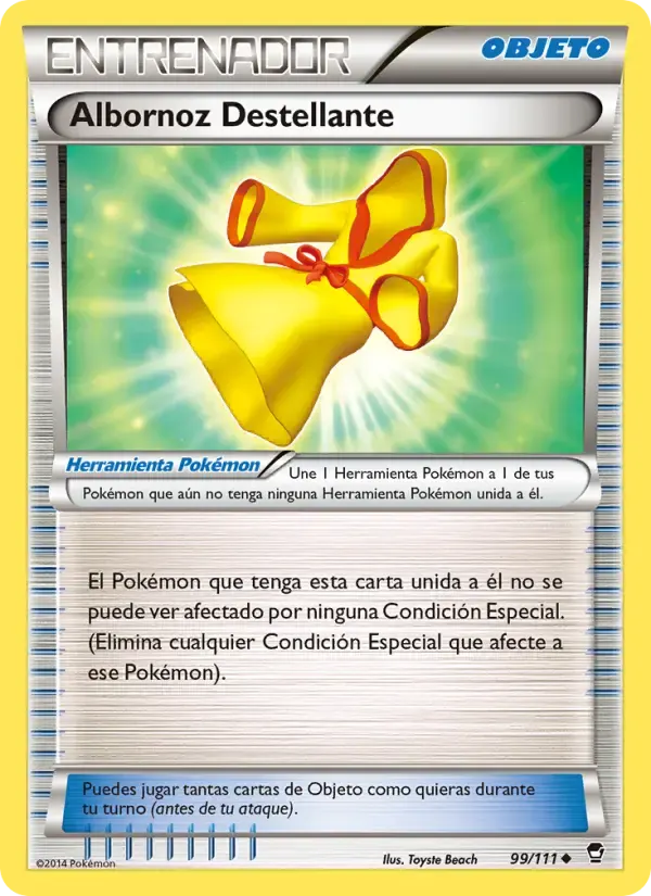 Albornoz Destellante — Puños Furiosos 99 Spanish Pokémon card