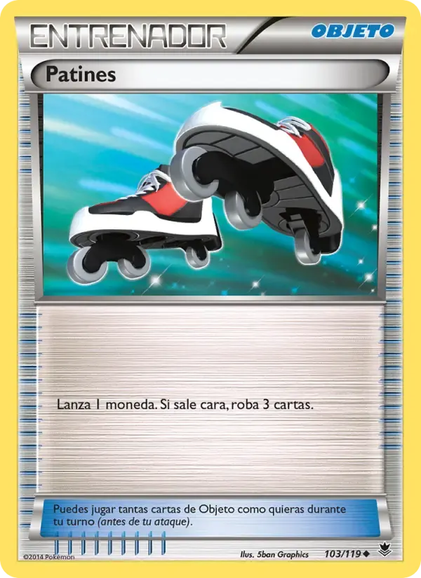 Patines — Fuerzas Fantasmales 103 Spanish Pokémon card