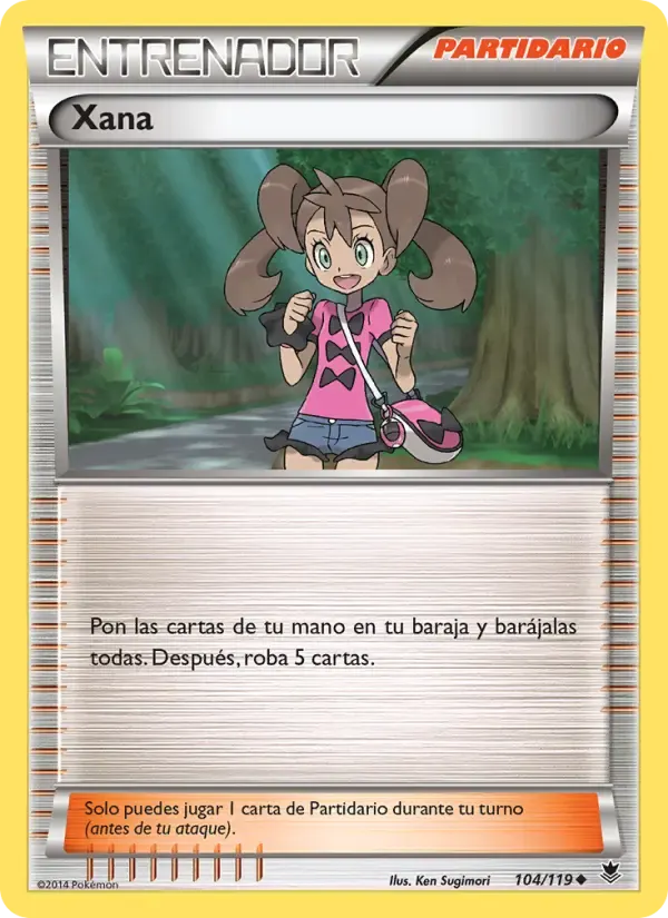 Xana — Fuerzas Fantasmales 104 Spanish Pokémon card