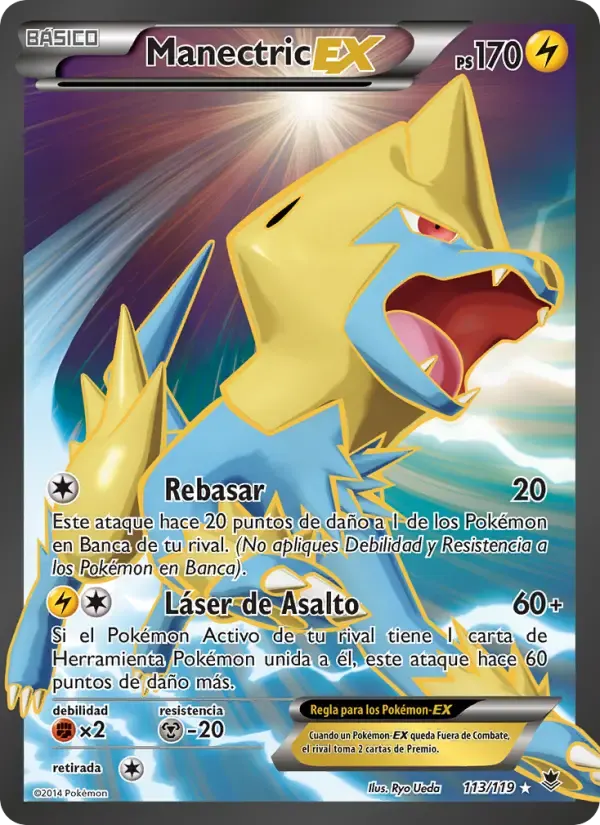 Manectric EX — Fuerzas Fantasmales 113 Spanish Pokémon card
