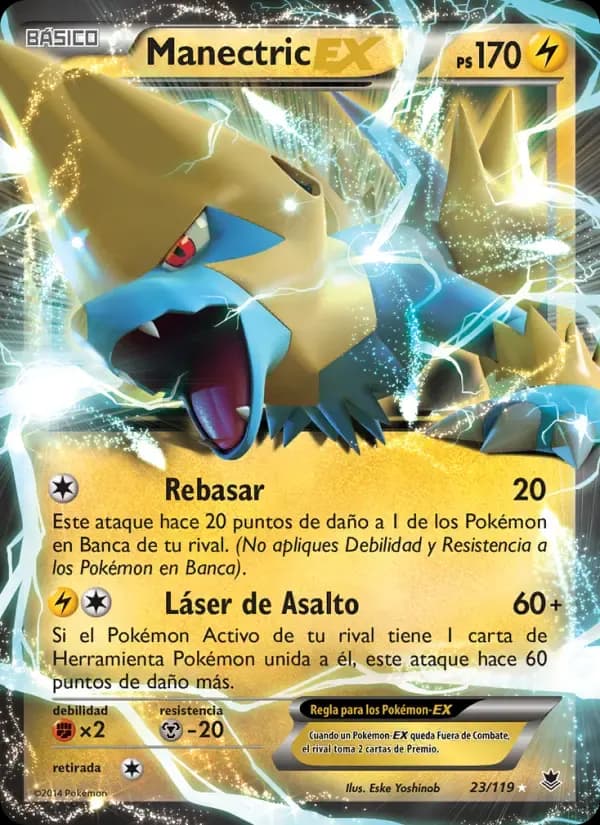 Manectric EX — Fuerzas Fantasmales 23 Spanish Pokémon card