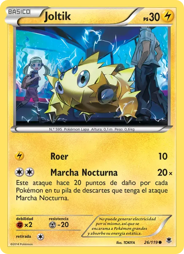Joltik — Fuerzas Fantasmales 26 Spanish Pokémon card
