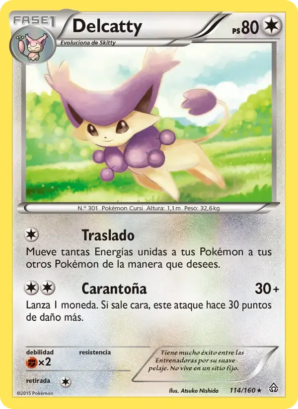 Delcatty — Duelos Primigenios 114 Spanish Pokémon card