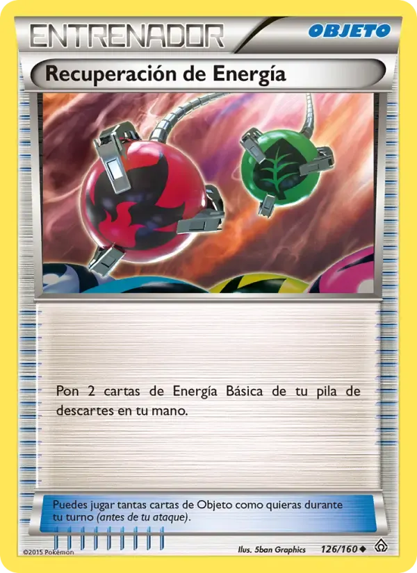 Recuperación de Energía — Duelos Primigenios 126 Spanish Pokémon card