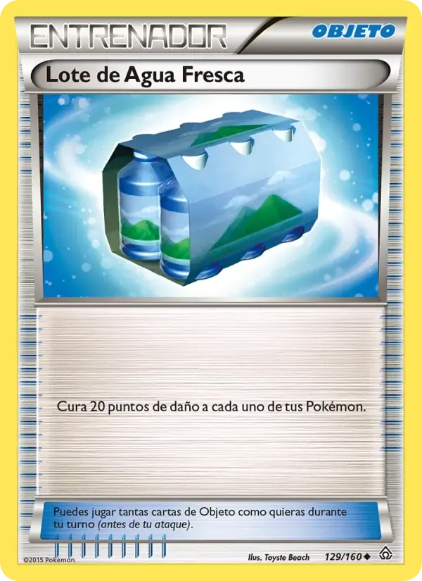 Lote de Agua Fresca — Duelos Primigenios 129 Spanish Pokémon card