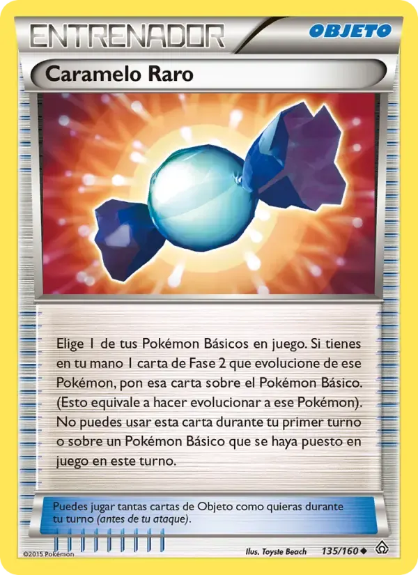 Caramelo Raro — Duelos Primigenios 135 Spanish Pokémon card