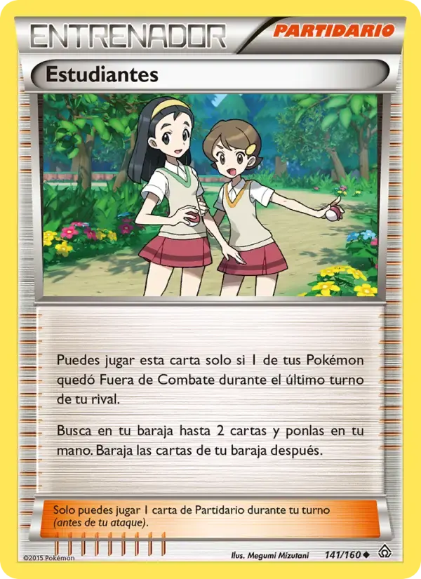 Estudiantes — Duelos Primigenios 141 Spanish Pokémon card