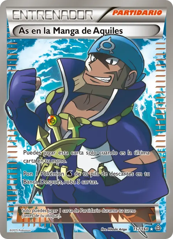 As en la Manga de Aquiles — Duelos Primigenios 157 Spanish Pokémon card