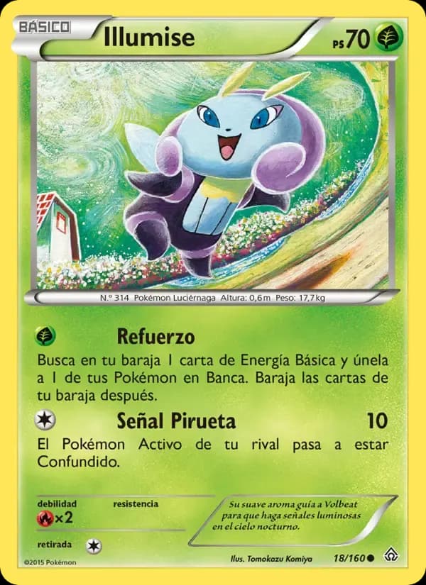 Illumise — Duelos Primigenios 18 Spanish Pokémon card