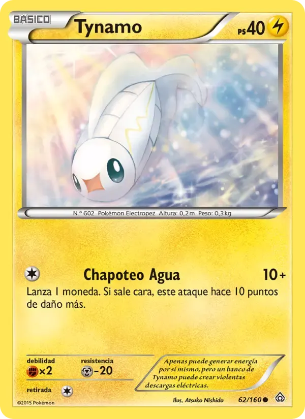 Tynamo — Duelos Primigenios 62 Spanish Pokémon card