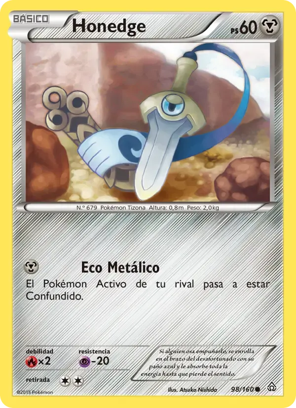 Honedge — Duelos Primigenios 98 Spanish Pokémon card