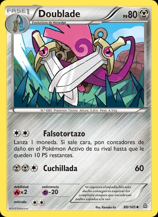 Doublade — Duelos Primigenios 99 Spanish Pokémon card