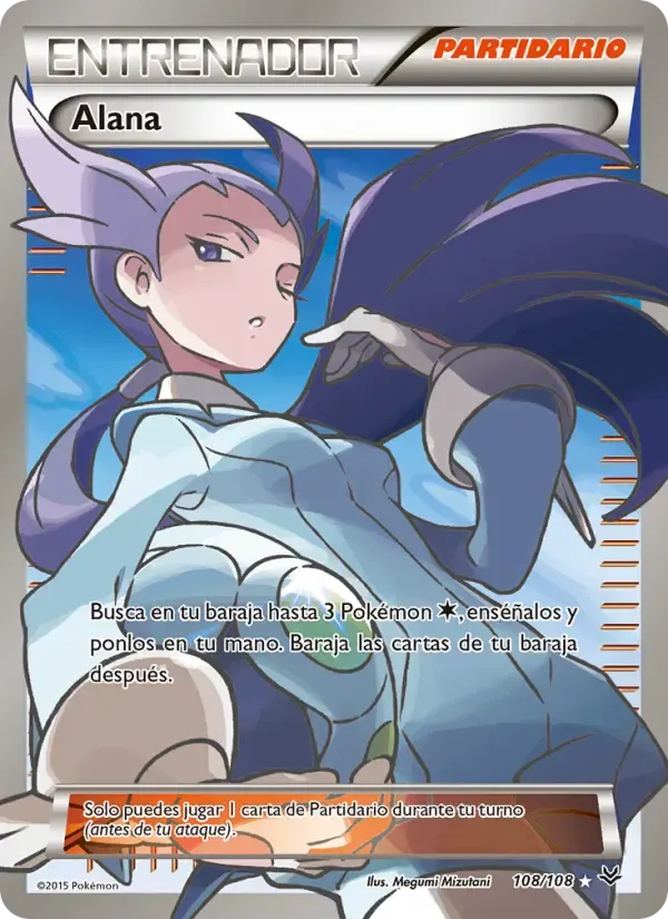 Alana — Cielos Rugientes 108 Spanish Pokémon card
