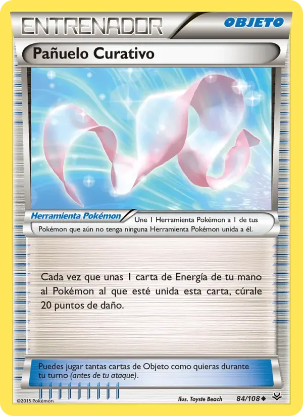 Pañuelo Curativo — Cielos Rugientes 84 Spanish Pokémon card