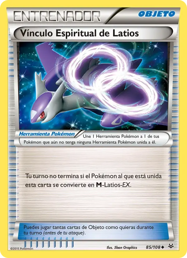 Vínculo Espiritual de Latios — Cielos Rugientes 85 Spanish Pokémon card