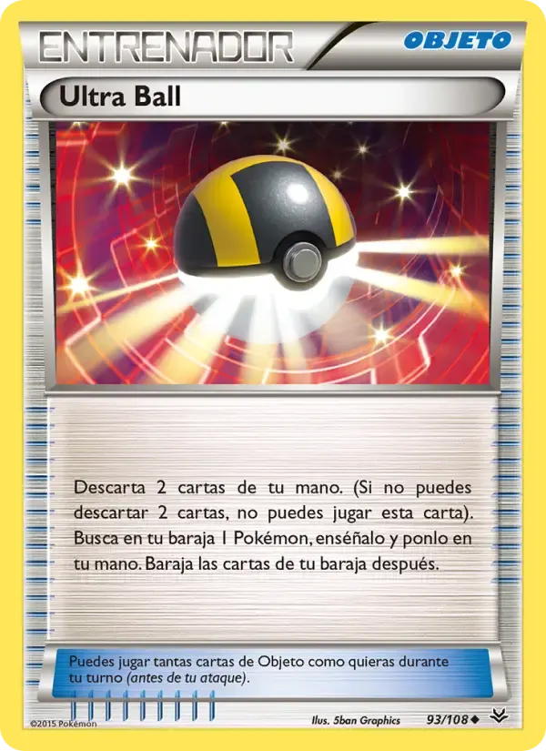 Ultra Ball — Cielos Rugientes 93 Spanish Pokémon card