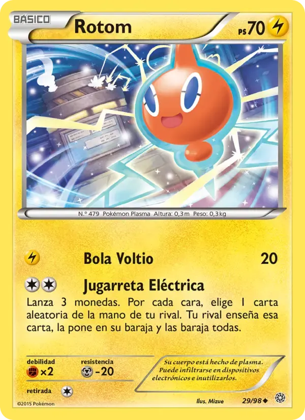 Rotom — Antiguos Orígenes 29 Spanish Pokémon card