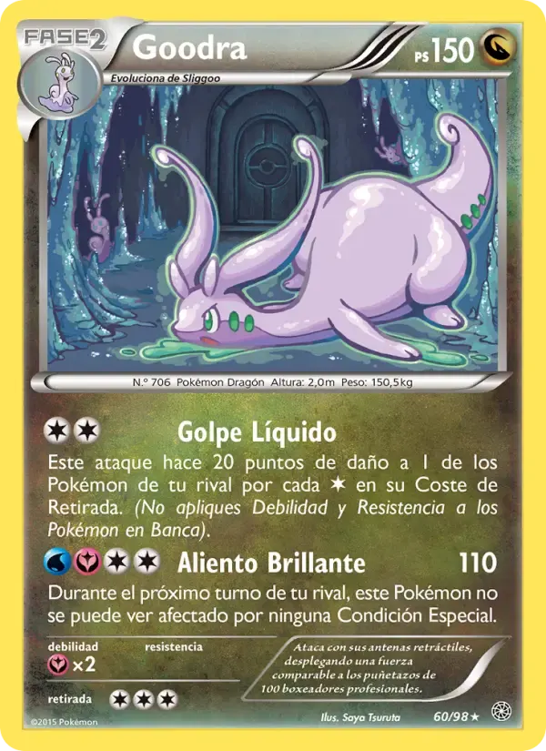 Goodra — Antiguos Orígenes 60 Spanish Pokémon card